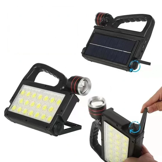 Multifunkčné prenosné solárne svietidlo, PowerBank, 152 LED