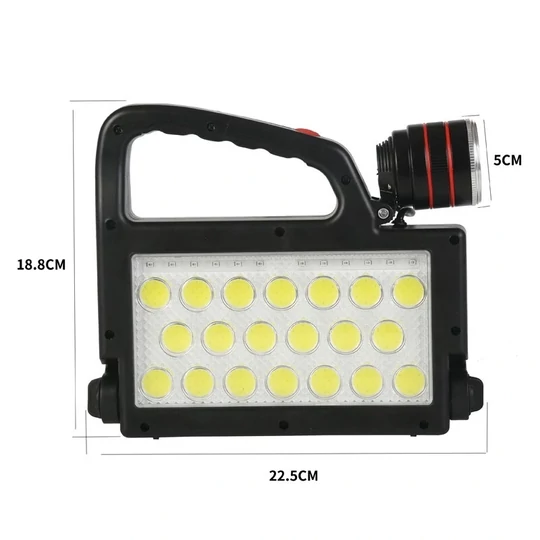 Multifunkčné prenosné solárne svietidlo, PowerBank, 152 LED