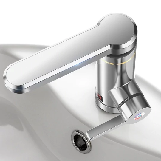 Prietokový ohrievač vody Inox s displejom, spodný výstup 3000 W