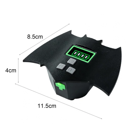 Bat King vysoko svietivé batériové COB LED svetlo na bicykel s kovovým krytom, 4,8W