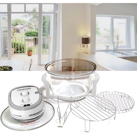 Elite® halogénová rúra, 12 l objem bezolejová teplovzdušná fritéza, 1400 W
