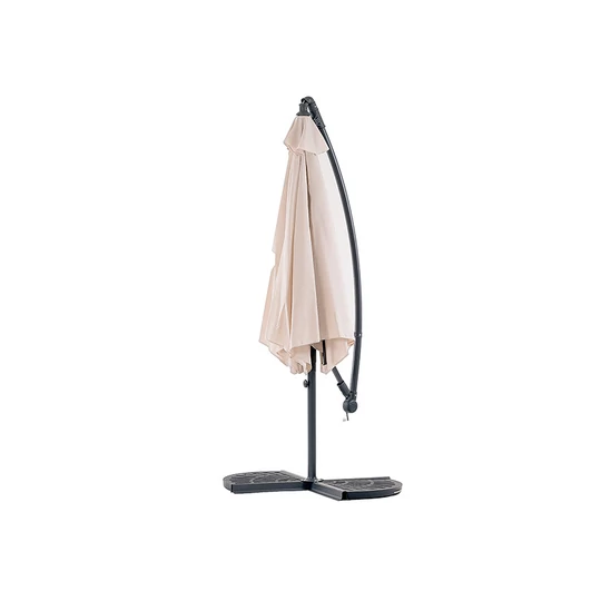 Elite Garden® prémiový závesný slnečník s držiakom, 3 metre, béžový