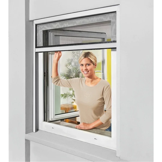 Posuvná sieť proti hmyzu na okno 130x160 cm, okenná roleta - možnosť strihu na mieru