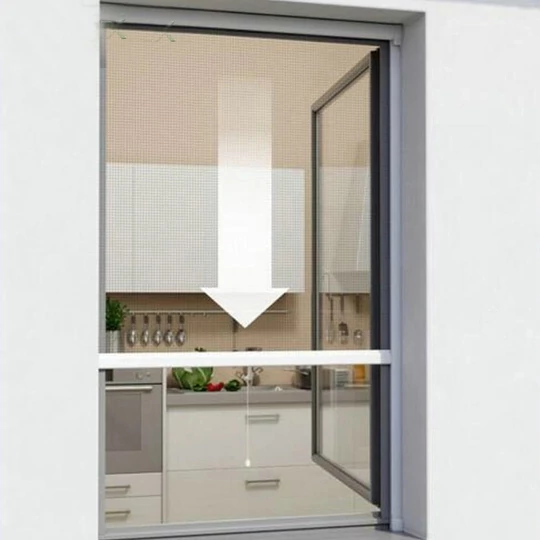 Posuvná sieť proti hmyzu na okno 130x160 cm, okenná roleta - možnosť strihu na mieru