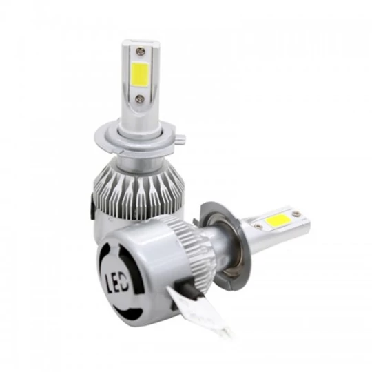 C6 LED žiarovka do auta s objímkou H7 - studená biela