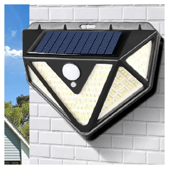 Solárna lampa so snímačom pohybu so širokým uhlom svietenia, 1200 lúmenov