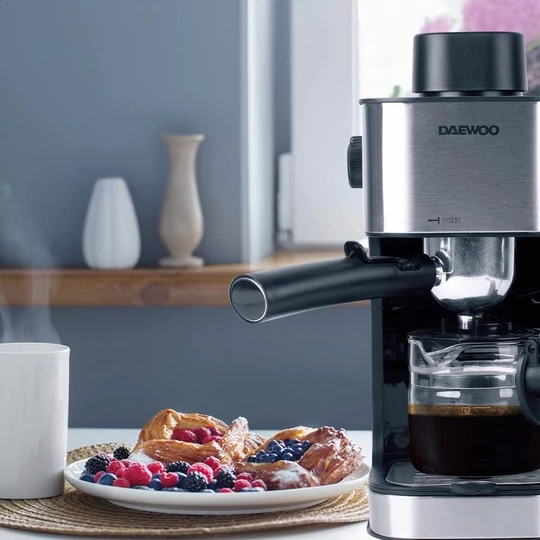 Daewoo kávovar s napeňovačom mlieka, 800 W, DES-485
