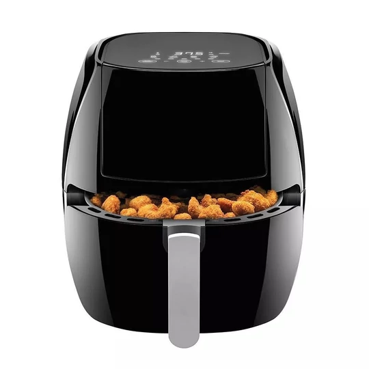 Bezolejová teplovzdušná fritéza Elite® s digitálnym displejom, miešacou lopatkou a okienkom 1800 W, objem 7,7 l 