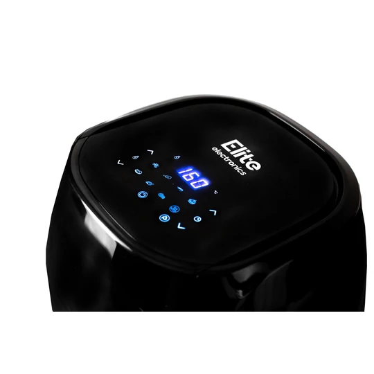 Bezolejová teplovzdušná fritéza Elite® s digitálnym displejom, miešacou lopatkou a okienkom 1800 W, objem 7,7 l 