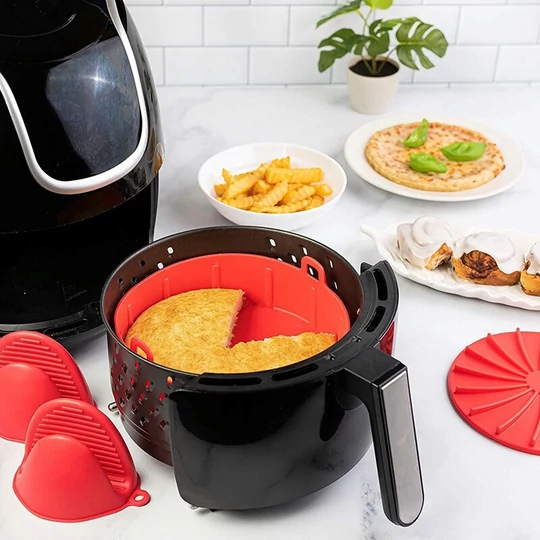 Silikónová forma na pečenie, forma na teplovzdušnú fritézu, pečenie, mrazenie, 16 cm