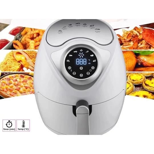 Elite® Air Fryer 3,6 l objem bezolejová teplovzdušná fritéza s digitálnym displejom 1600W