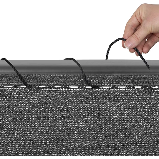 Elite Garden® HDPE Tieniaca sieť na plot, béžová + upevňovacia šnúra - 1 x 10 m