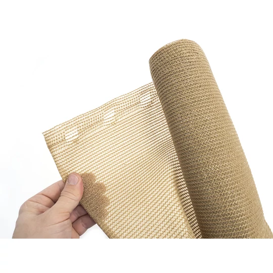 Elite Garden® HDPE Tieniaca sieť na plot, béžová + upevňovacia šnúra - 1 x 10 m