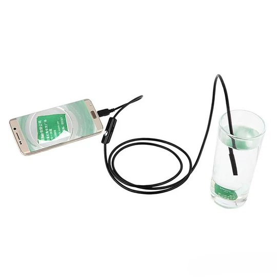OTG Endoskopická kamera so zabudovaným LED osvetlením, USB a microUSB pripojením, 5 metrov