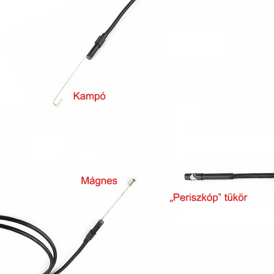 OTG Endoskopická kamera so zabudovaným LED osvetlením, USB a microUSB pripojením, 5 metrov