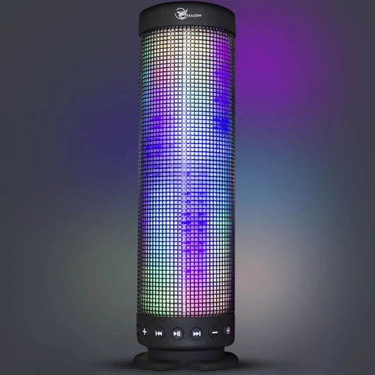 Reproduktor Falcon bluetooth so striedavým svetlom LED, LED-360
