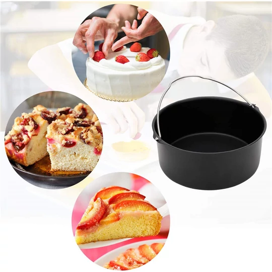 15-dielna fritéza na vzduchu, sada príslušenstva a doplnkov pre fritézu na horúcom vzduchu bez oleja s knihou receptov - 20 cm