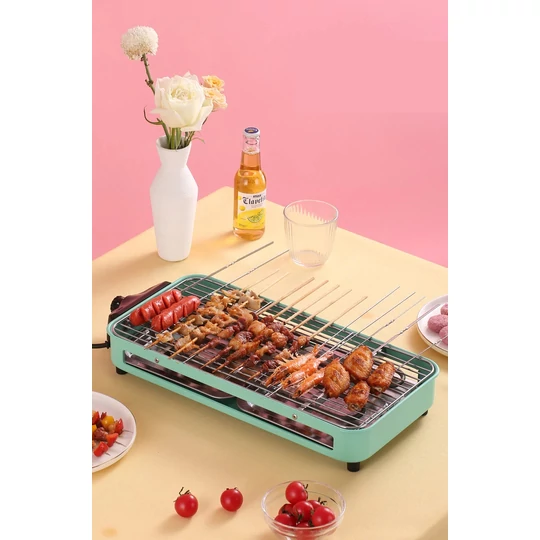 Prenosný stolný elektrický gril a BBQ, 2000W