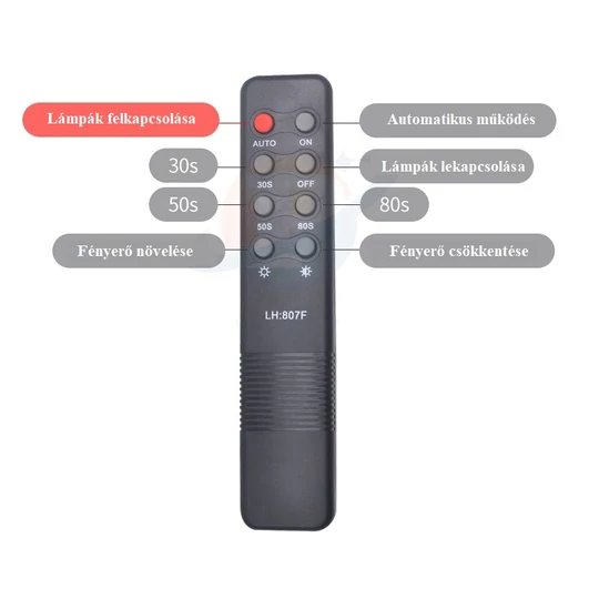 Solárne pouličné osvetlenie LED s diaľkovým ovládaním a snímačom pohybu, 200 W, IP65 