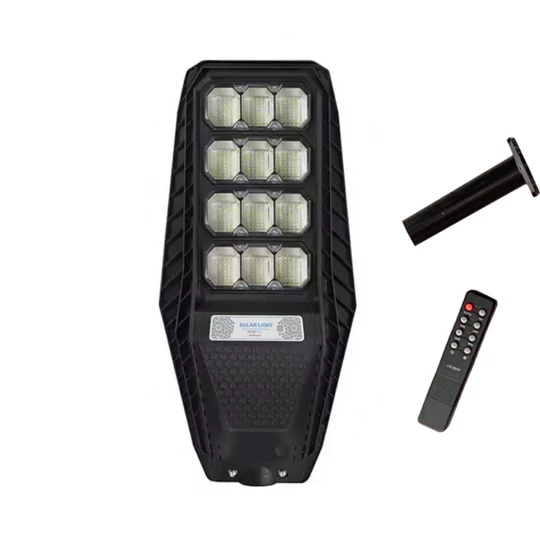 Solárne pouličné osvetlenie LED s diaľkovým ovládaním a snímačom pohybu, 200 W, IP65 