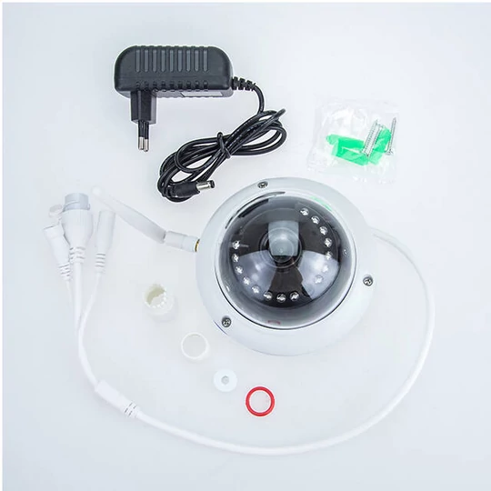 Bezpečnostná kamera IP dome s rozlíšením HD WiFi a režimom nočného videnia na vnútorné aj vonkajšie použitie