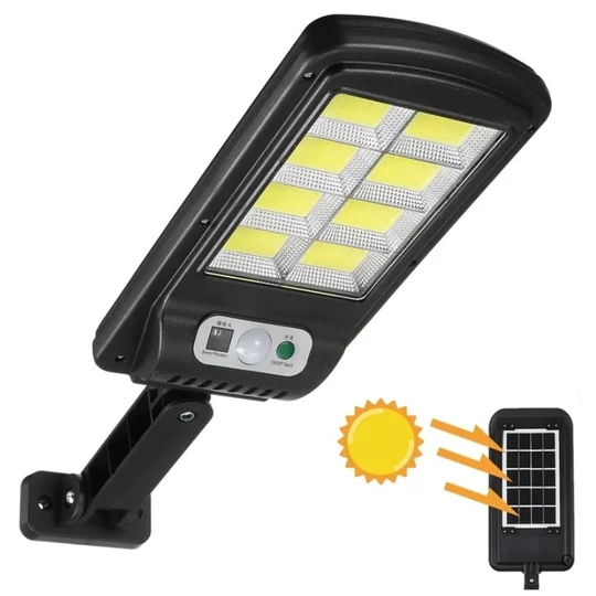 Solárna COB LED lampa so senzorom pohybu, nástenný držiak, 180 W 