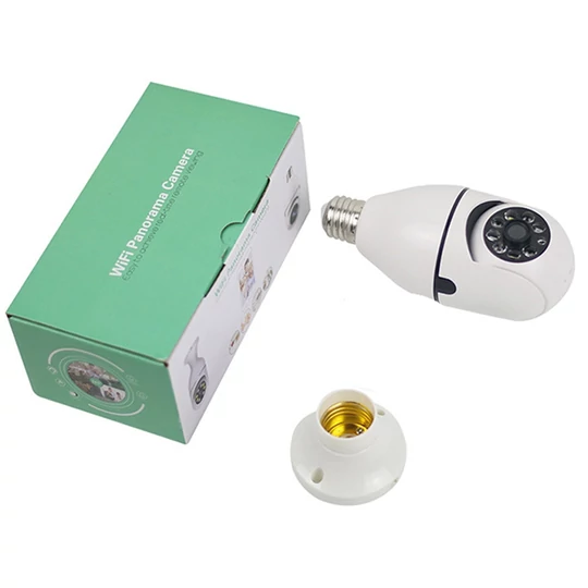 Smart IP panoramatická kamera WiFi so zásuvkou E27