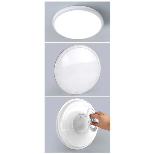 Úsporné stropné LED svietidlo, 24W, 30cm, biela príruba