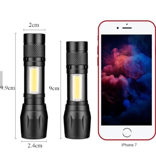 Mini Power Style COB LED extra jasná multifunkčná baterka malých rozmerov v plastovej škatuľke