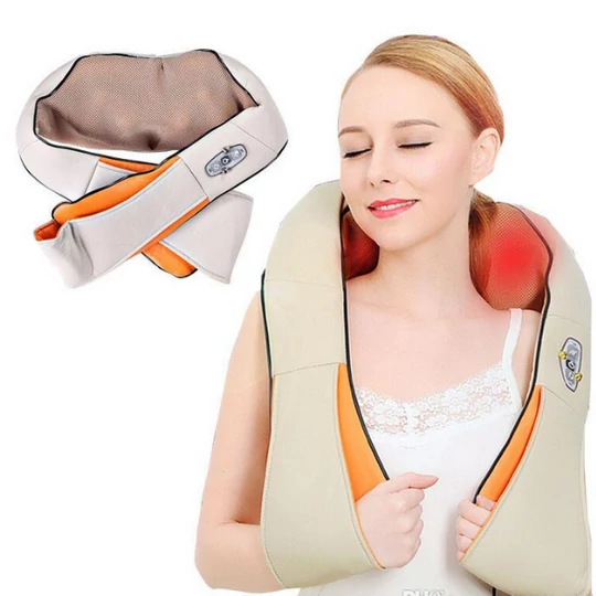 Shiatsu elektrický masážny prístroj na krk a telo s prepínateľným infračerveným ohrevom