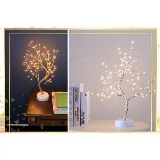 Dekoračný LED stromček na stôl, strom sakura, micro-LED, studená biela - 50 cm