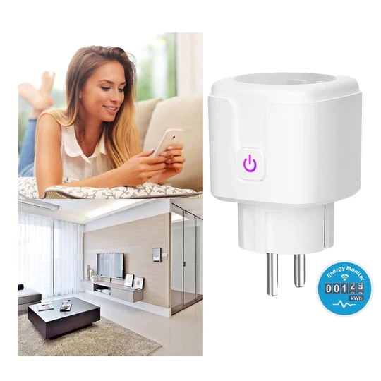 Inteligentný merač s wifi, ovládateľný z telefónu, časovač, 16 A