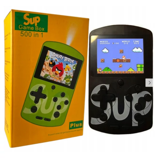 SUP Retro herná konzola s farebným displejom a 500 hrami