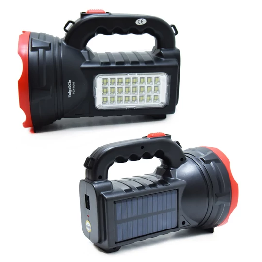 Multifunkčný reflektor s vysokým jasom, so sieťovým a solárnym nabíjaním, TGX-9008