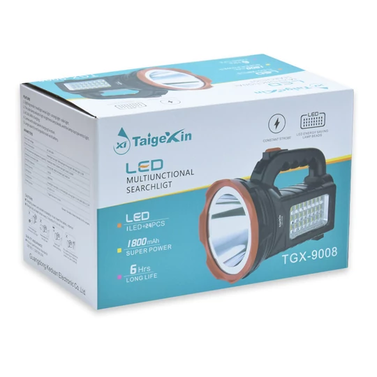 Multifunkčný reflektor s vysokým jasom, so sieťovým a solárnym nabíjaním, TGX-9008