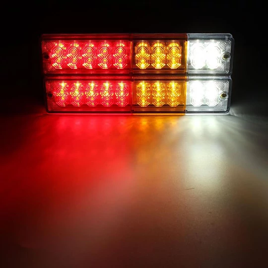 Sada zadných svetiel pre nákladné vozidlá, prívesy, LED, 2ks, 24V