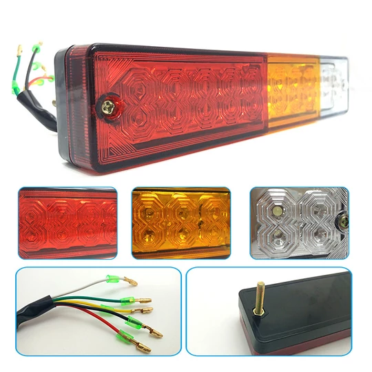 Sada zadných svetiel pre nákladné vozidlá, prívesy, LED, 2ks, 24V