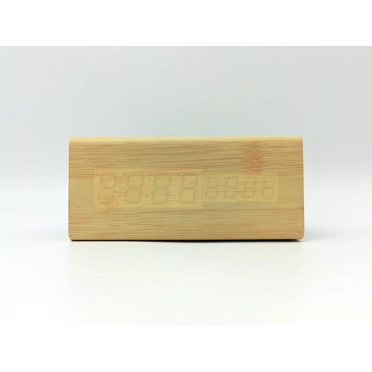 Drevený stereo reproduktor bluetooth s bezdrôtovým nabíjaním, svetlohnedý