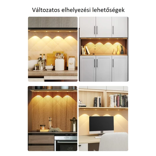 Viacúčelové magnetické svetlo LED so senzorom pohybu a zabudovanou batériou, 60 cm