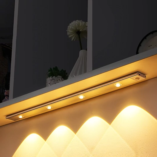 Viacúčelové magnetické svetlo LED so senzorom pohybu a zabudovanou batériou, 60 cm