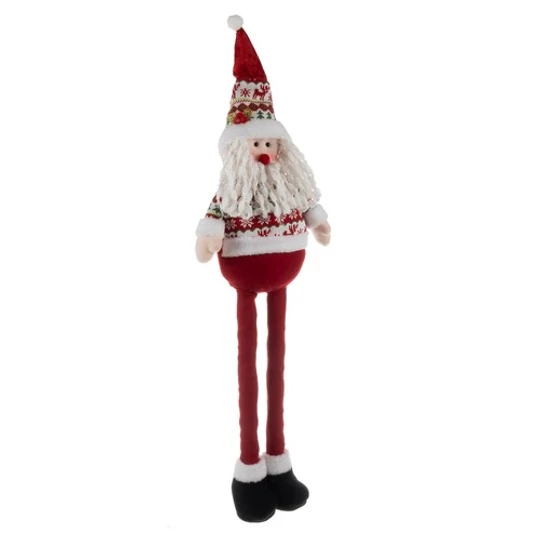 Vianočný teleskopický textilný Santa Claus, vysoký 60-95 cm