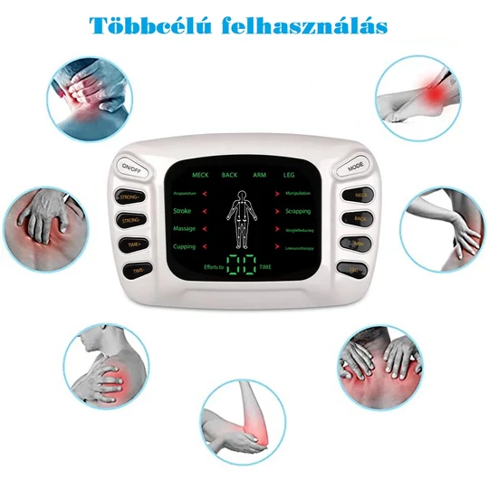 Elektrický pulzujúci masážny prístroj, 4-zónový svalový stimulátor, zariadenie na liečbu chudnutia