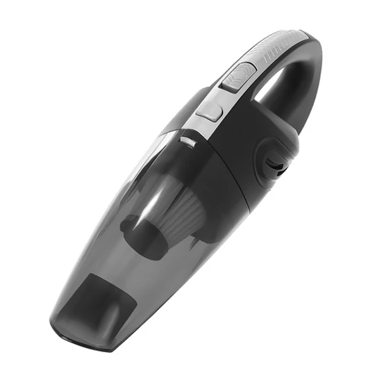 Bezdrôtový, vysokovýkonný ručný vysávač do auta s HEPA filtrom, akumulátorom, nabíjateľný cez USB-C konektor, so 4 ks hlavicami, hadicou a taškou na prenášanie