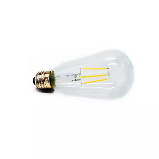 Edisonova žiarovka, vlákno LED retro žiarovka, zdroj svetla, 4W, 2700K, teplá biela
