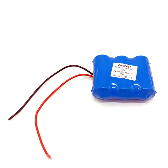 Trojčlánková batéria pre solárny panel, 3x5000mAh, 3,2V, GN32650, modrá