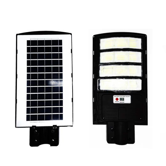 Solárne napájanie, senzor pohybu, diaľkové ovládanie, pouličné osvetlenie, 600 W, zakrivené