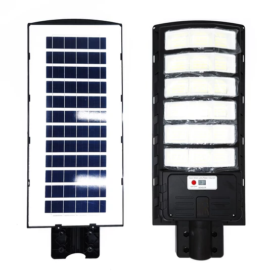 Solárne napájanie, senzor pohybu, diaľkové ovládanie, pouličné osvetlenie, 800 W, zakrivené