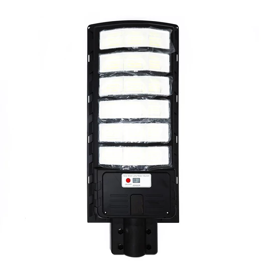 Solárne napájanie, senzor pohybu, diaľkové ovládanie, pouličné osvetlenie, 800 W, zakrivené