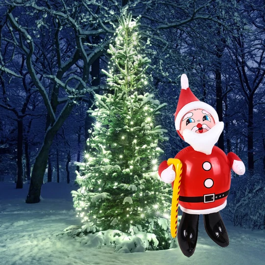 Nafukovací Santa Claus, vianočná dekorácia, výška 120 cm