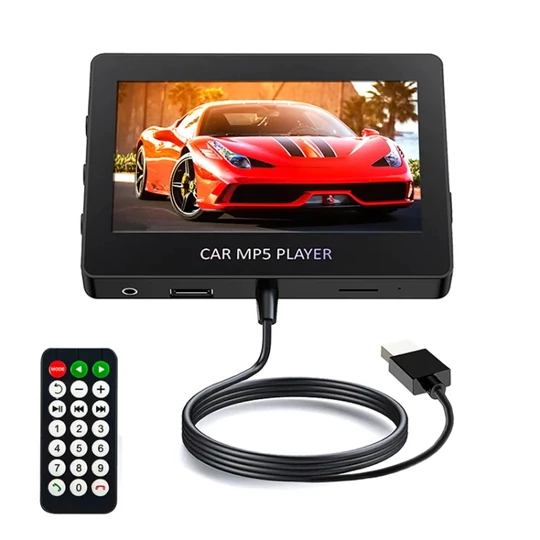 M6 4,3-palcový bezdrôtový multimediálny displej MP5 s handsfree bluetooth